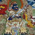 Mythologische Schutzgottheit (Mahakala), Wandgemlde im Kloster Labrang [00263-O-05]