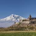 Kloster Khor Virap vor dem Groen Ararat (5122 m) (Khor Virap/Armenien) [46424-V-40]